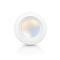 ECOELER 4inch 5CCT Retrofit LED Recessed Lighting, 2700K/3000K/4000K/5000K/6000K Selectable, Dimmable Can Lights, Smooth Trim, 10.5W, 800Lm, Damp Rated, Retrofit Installation, ETL & FCC Listed