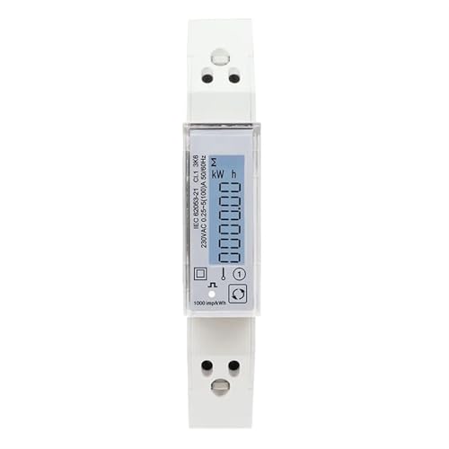 Din Rail Energy Consumption Multi Function Watt Hour Meter 100A RS485 230V SDM120 V A PF Hz(TAC1101)