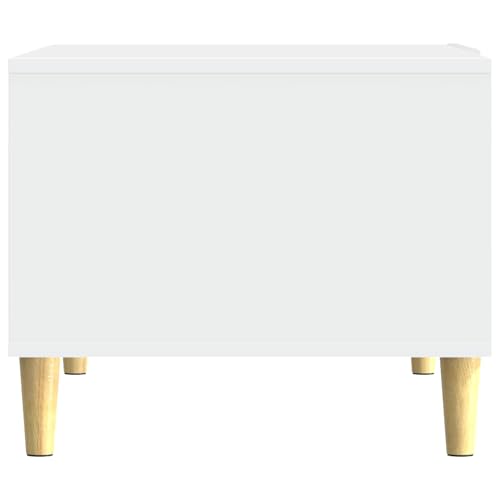 Table basse blanche salon design minimaliste et stable - 6