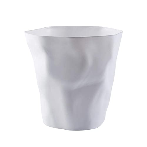 Toruiwa. Poubelle de Bureau/Corbeille a Papier/Poubelle de Chambre Convient pour Le Bureau, la Chambre l'hôtel (Blanc)