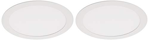 JANDEI - 2x Downlight LED 18W Redondo Plano De Empotrar, Aluminio Aro...
