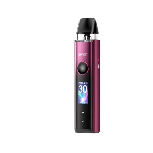 TVDC Geekvape Wenax Q Pro Pod Kit, 0.96 Smart Screen, Haptic Touch, 30W Max Output, 1200mah High Density Battery, 3-Level Airflow Adjustments, 2ml Cartridge No Nicotine, (Twilight Red) TVDC Geekvape Wenax Q Pro Pod Kit, 0.96 Smart Screen, Haptic Touch, 30W Max Output, 1200mah High Density Battery, 3-Level Airflow Adjustments, 2ml Cartridge No Nicotine, (Twilight Red)
