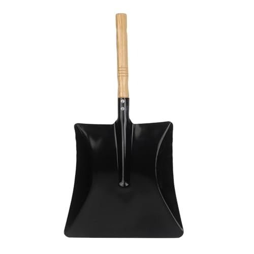 Gettimore Pelle à cendres en acier de 45 cm avec manche en bois - Pour cheminée et barbecue - Pour intérieur et extérieur