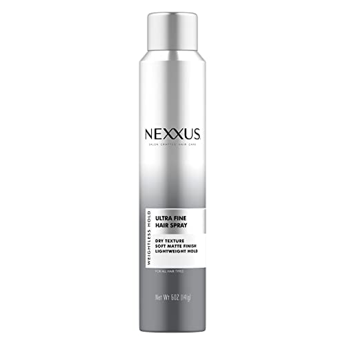 Nexxus Ultra Fine Hair Spray for lightweight hold Weightless Hold Dry Texture Finishing Hairspray 5 oz Nexxus Ultra Fine Hair Spray for lightweight hold Weightless Hold Dry Texture Finishing Hairspray 5 oz