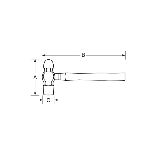 NS BALL PEIN HAMMER AL-BR900FB - Unid: 1