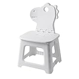Taburete para niños, taburete para niños, silla plegable de dinosaurio de...
