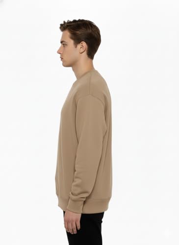Image of Premium Winter Sweater for Men's, Black, Long Sleeve Crewneck
