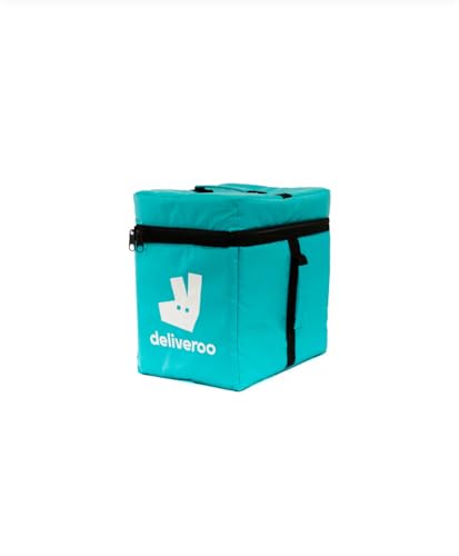 Deliveroo Small Thermal Delivery Bag Waterproof 34x34x25cm Teal Compact Size
