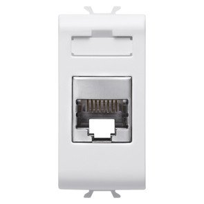 Gewiss Gw10422 afin de pouvoir Blanc - Prise RJ45 Cat5e FTP 1 module pour réseau domestique