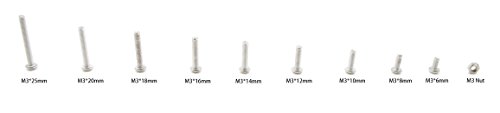 Hvazi Metric M3 304 Stainless Steel Button Head Socket Cap Screws Nuts Assortment Kit #TOP2
