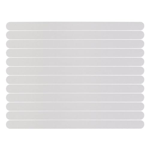 Garneck 24pcs Transparent Bath Safety Strips Slip Stickers for Bathtubs Showers Stairs Floors Non Slip Traction Stickers for Wet Areas