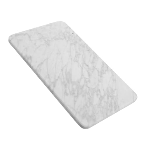 Ipetboom Natural Marble Round Decorative Tray with Non Slip Pads for Bathroom Kitchen Dresser Stylish Storage for Skincare Jewelry and Perfume