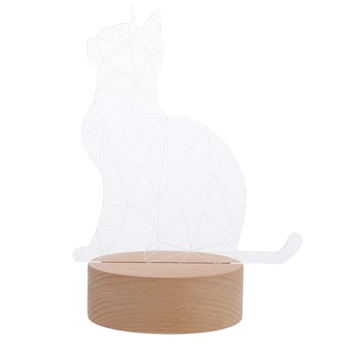 Lámpara de Mesa LED Gato 3D Mini Decorativa miniatura 1
