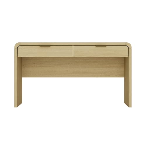 Manhattan Comfort Grace 54" Modern Home Office Desk with Drawers,