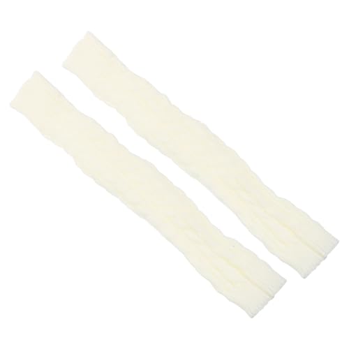 TOGEVAL Warm Arm Sleeves Long Half-finger Gloves Thumb Holes Knitted Winter Use Sleeves Easy Maintenance for Men Women