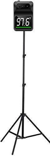 Image of Non Contact Mountable Medical Screening Forehead Thermometer, Black | For Physician Offices and Hospitals