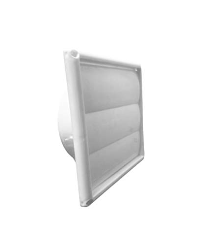 Image of OICOTA White Plastic Air Vent 3 Flaps Wall Duct Ventilation Grille Cover, Size-6-inch (Vent 6C)