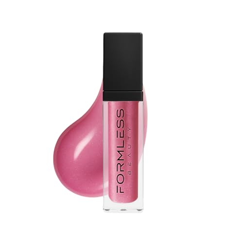 Formless Beauty by Jenny McCarthy Manifest Lip Gloss (Plum-Mauve Glitter) Clean Hydrating Non-Toxic Vegan Shine