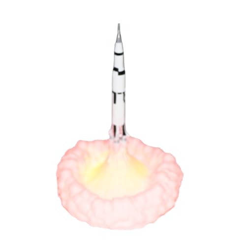 ARTIBETTER 3D Rocket Night Light Bedroom & Living Room Lamp