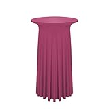 Facile à Mettre et à Enlever: la housse de table de cocktail s'adapte toujours parfaitement et étroitement, les doubles coutures renforcées et délicates ajoutent à la durabilité de la housse de table et assurent une longue durée de vie.