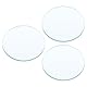 PATIKIL Flache konvexe Linse mit 12 Zoll (300 mm) Brennweite, 3er-Pack, 50 mm Durchmesser, 4 mm Höhe, Glas, optisch polierte Linse mit runden Kanten für Physikexperimente, klar