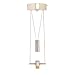 Nora Lighting NCL-311S Cylindrica 8.5 ft. Low Volt Pendina Fixture With Weight, Silver