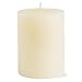 TAG Chapel 3X4 Ivory Pillar Paraffin Wax Candle Unscented Drip-Free Long Burning 46 Hours for Home Decor Wedding Parties 3x4 Ivory