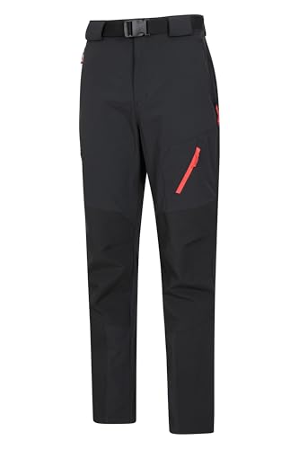 Mountain Warehouse Mens Trekking Trousers - Water Resistant, Stretch Fabric, UV50+ Protection Black (Short Length) Men's W34 - Image 7