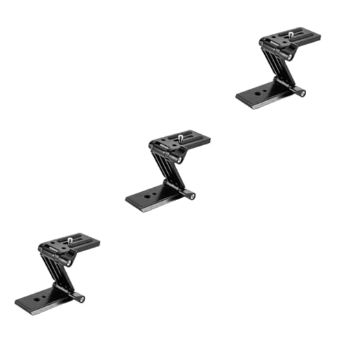 Support trépied inclinable Z Shape avec plaque dégagement rapide pour stabilisateur noir et rail