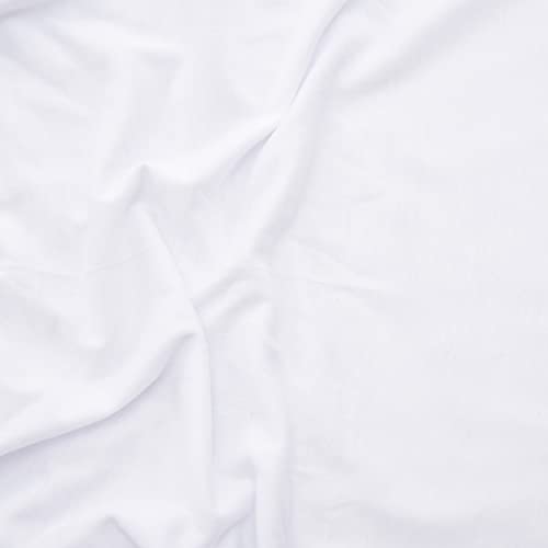 Twin Flat Sheet Pack of 12 Bulk (66 x 108 Inches) White Polycotton T-200 Percale Weave - Top Bed Sheet for Home Bedding, Hospital, Massage Table Hotel, Easy Care, Soft Feel (12, Twin T-200 Flat Sheet)