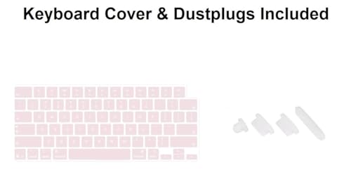 Image of Midkart Compatible with MacBook Neo Case 13 inch 2026 Release Model A3404 with A18 Pro Chip Hard Shell Case Cover with Keyguard and Dustplugs, Crystal Blush