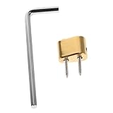 Décoration de verrouillage de corde dorée : ajoute un à votre instrument, présentant un look unique et élégant, remplacement de verrouillage de guitare, accessoire de guitare électrique