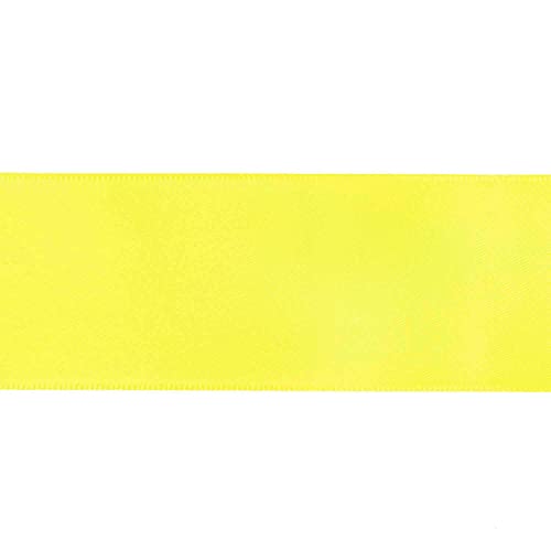 Rico Design Paper Poetry | Cinta de raso 38 mm 3 m amarillo neón