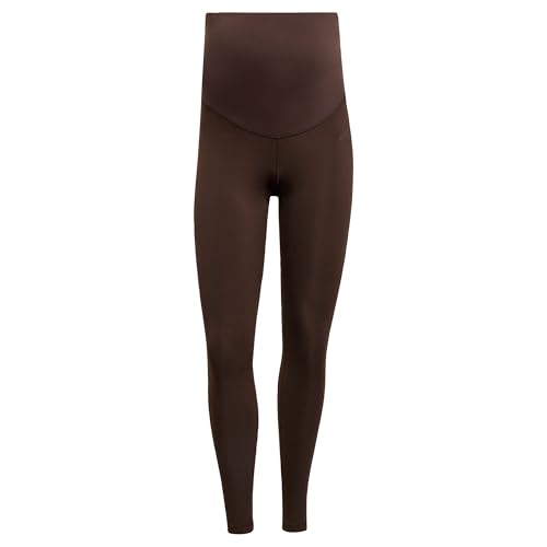 adidas Donna Optime Essentials Workout Full Length Leggings Maternity Tights, Aurora Coffee, S