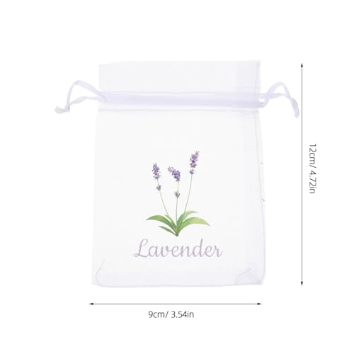 20 Bolsas de Organza para Sachet Lavanda con Cordón miniatura 2