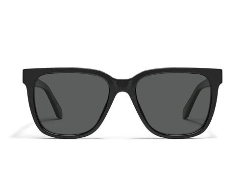 Quay - Sunglasses for Men & Women, Polarized Square Lenses with UV Protection, Oversized Sunglasses (Wired, Black)
