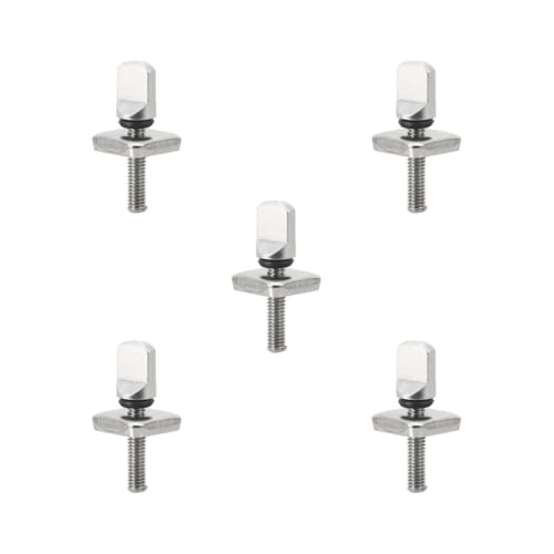 5のセットサーフボードフィンスクリュー&プレートセット交換キット パドルボードアクセサリー