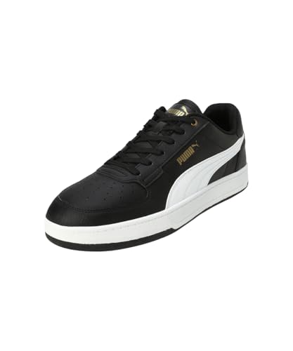 Image of PUMA , Unisex-Adult, Caven 2.0, Black-White-Gold, Sneaker, 3UK, (40469904)