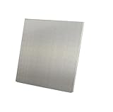 Pure Zinc Sheet 10cm x 10cm - Zinc Plate for Physics Experiments and Industrial Applications(0.08mm)