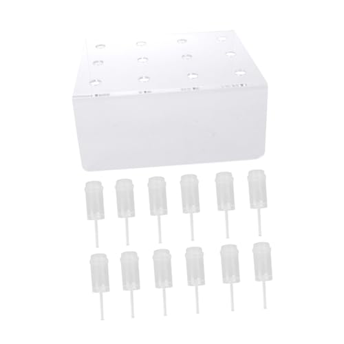 Unomor 1Set Cake Stand with Cake Containers Dessert Display Rack for Parties Weddings Birthdays and Showers Convenient Push Tube Storage Organizer