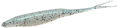 Zoom Bait Salty Super Fluke Bait-Pack of 10 (Disco Green, 5-Inch)