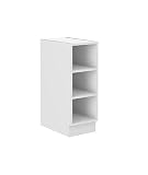 Küchen Unterschrank Regal 30 cm Weiß Küchenzeile Küchenblock Küche Einbauküche