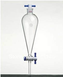 GOWE Funnel, Separatory, TEFLON stopcock, Capacity:2000ml, Joints:No.38, PTFE stopcock:4mm, Stopper:PTFE
