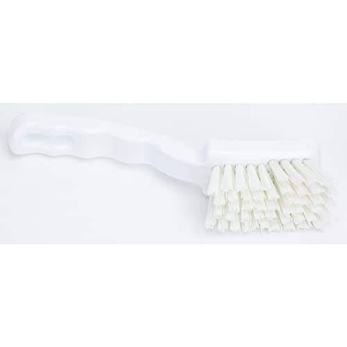 Image of SPARTA Plastic Scrub Brush, Detail Brush, Kitchen Brush with Hanging Hole for Cleaning, 7 Inches, White