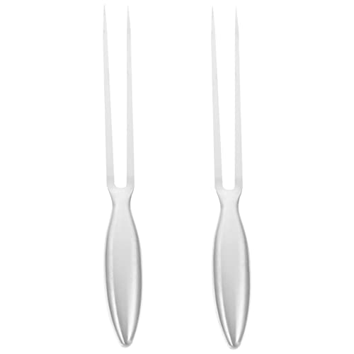 IMIKEYA Tenedor De Barbacoa De Acero Inoxidable Tenedor De Barbacoa Largo Cubiertos es es De Carne Para Levantar es De a De Parrilla Brocheta