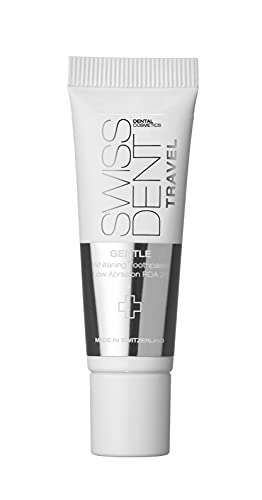 SWISSDENT Gentle toothcream, 10 ml Travel Size, Gentle whitening Toothpaste for Sensitive Teeth, Gentle and Gentle Cleaning for Healthy and White Teeth