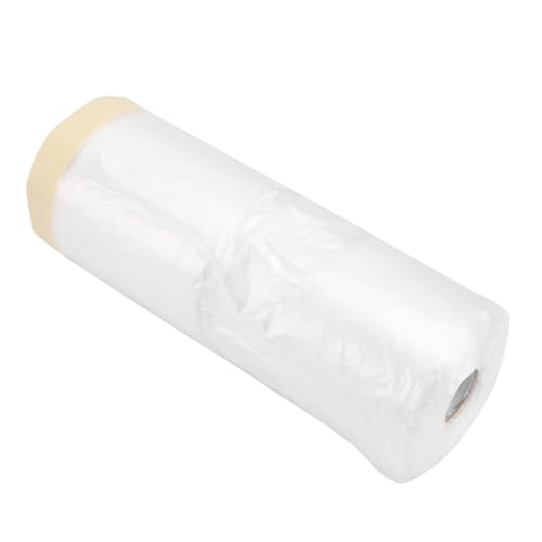 EXCEART Película de Enmascarar para Pintura con Cinta Adhesiva de Papel Resistente al Agua y Sol para Protección Reformas Muebles y Automoción