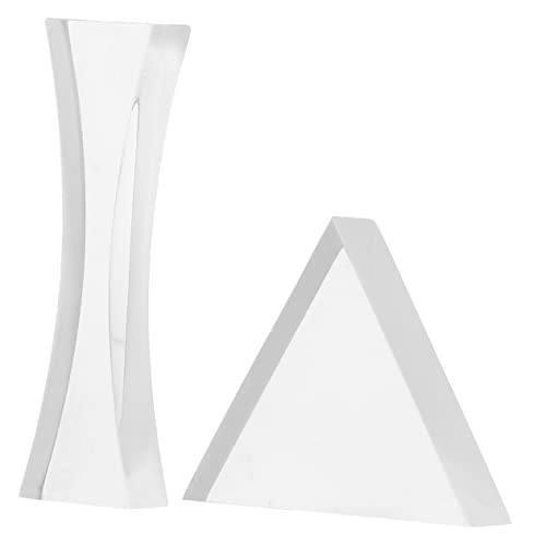 Homoyoyo Physics Optical Concave Lens Set Experiment Concave Glass Lens for Teaching Portable Educational Tool