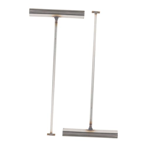 HEALLILY 2pcs Heavy Duty Lifting Hooks Swivel Hooks for Garage Manhole Cover Tool Stainless Steel t Handle Utility Tool