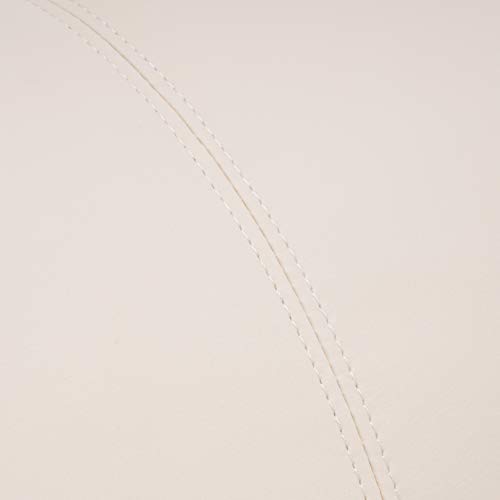 Mcombo Electric Power Lift Recliner Chair Sofa With Massage And Heat For Elderly, 3 Positions, 2 Side Pockets, And Cup Holders, Usb Ports, Faux Leather 7040 (Medium, Cream White) #TOP6